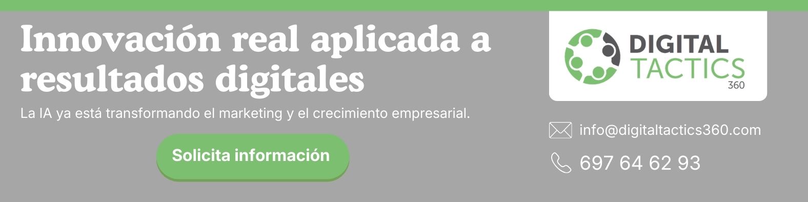 Innovación digital con inteligencia artificial marketing Digital Tactics 360